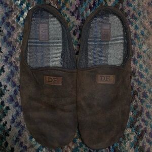 Men's Dark Brown Suede Loafers